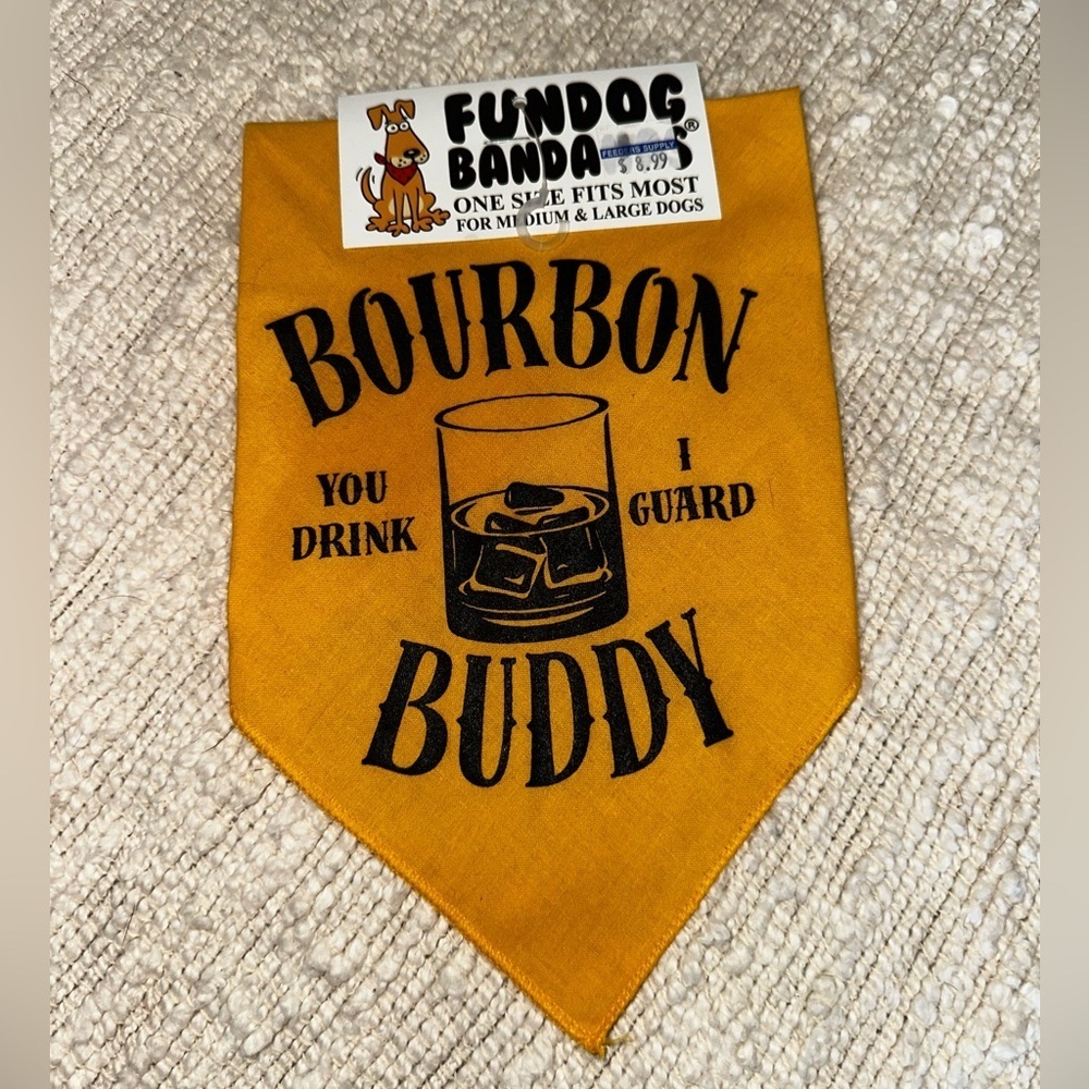 NWT FUN DOG BANDANAS Lot of 2.          “One size fits most-Medium & Large Dog🐶 - Picture 4 of 5